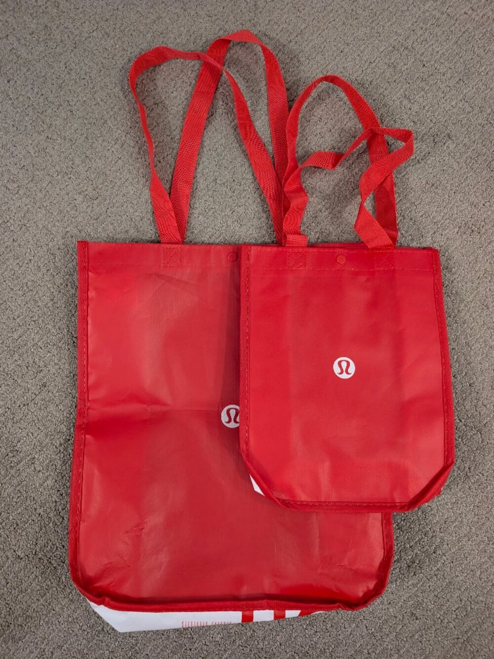 Lululemon Reusable Shopping Bag Duo - Traditional Red